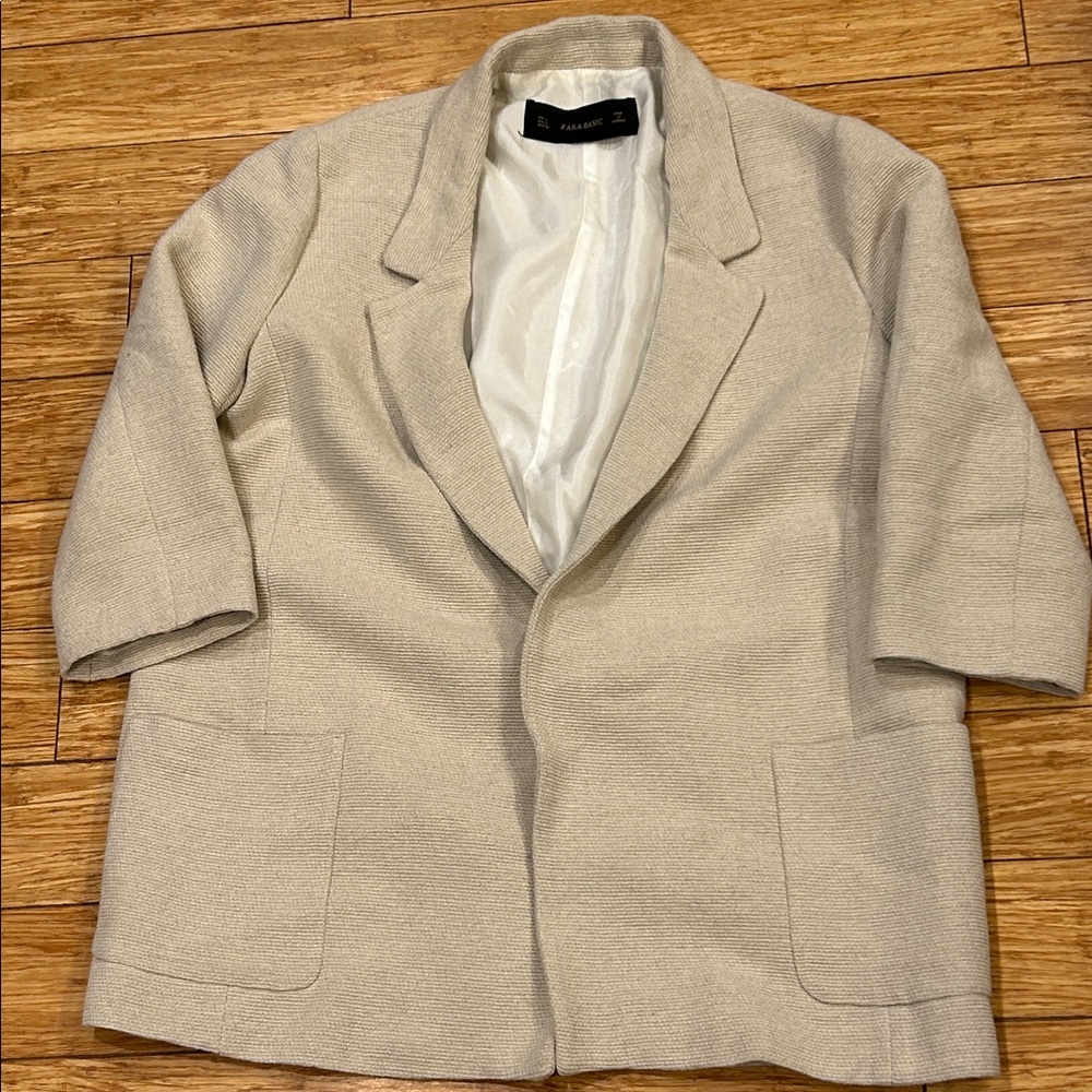 Zara Basic Women's Normcore Textured Lined Scandi… - image 2